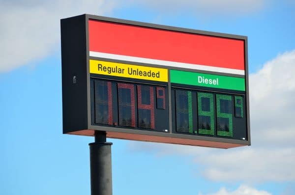 Gas station sign