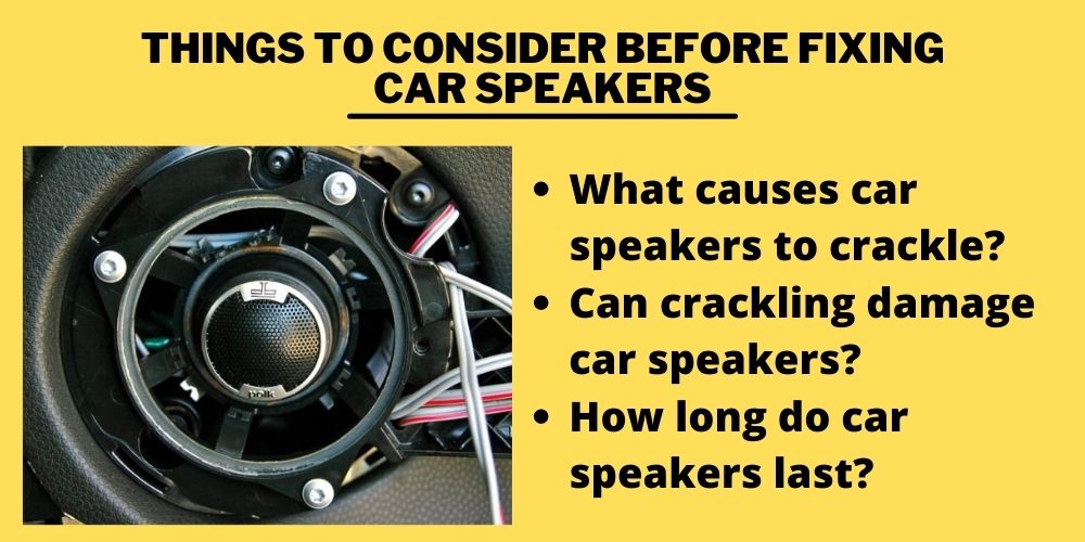 Things To Consider Before Fixing Car Speakers