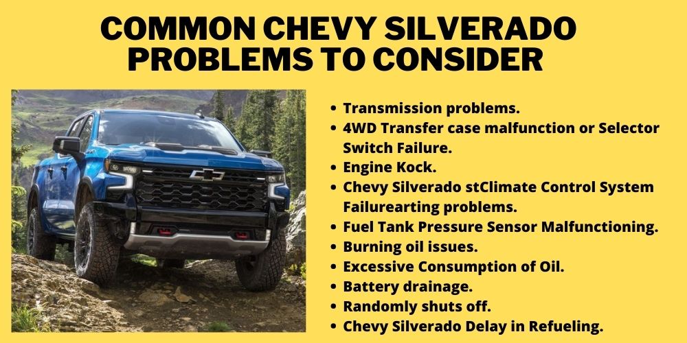 Common Chevy Silverado Problems To Consider