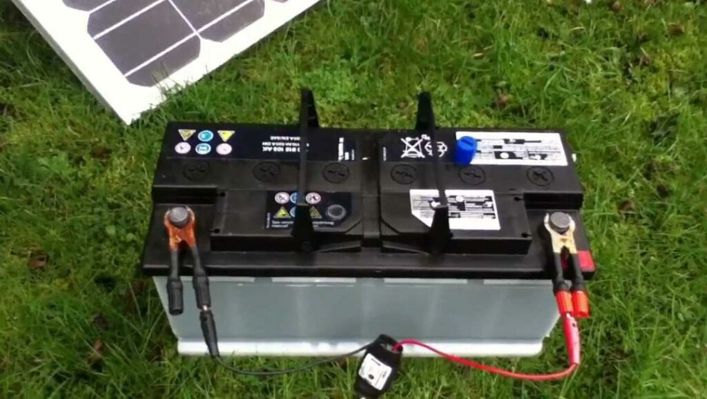 Can you use car batteries for solar panels?